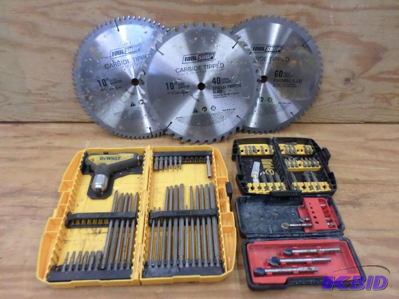 lot 44 image: Lot Of (3) 10" Saw Blades & (3) Part...