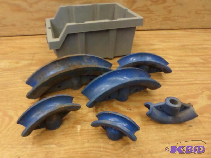 lot 52 image: Bin Of (6) Various Sized Pipe Benders...