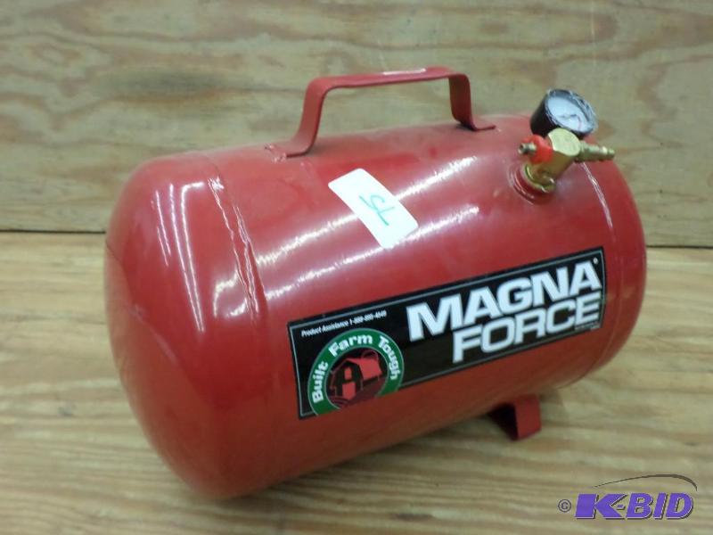 lot 75 image: Magna Force 5-Gallon Air Tank, No Hose...