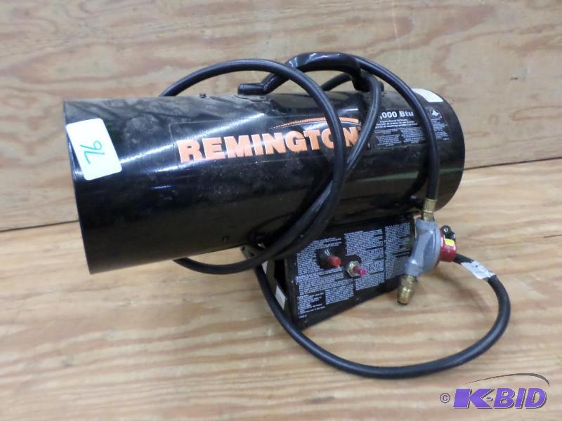 lot 76 image: Remington 30000 BTU LP Heater With Hose &...