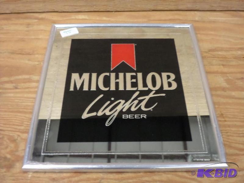 lot 95 image: Michelob Light Mirrored Picture...
