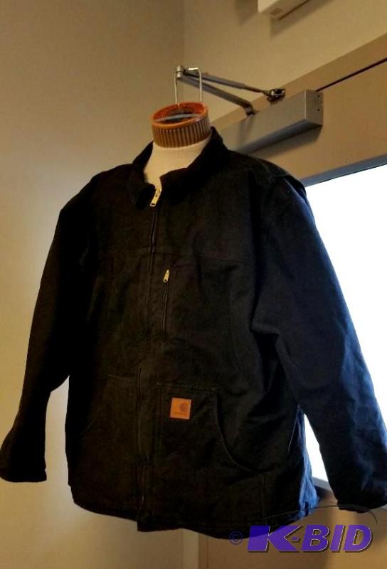 Carhartt Black Sierra Jacket.  3XL New Missing Hood