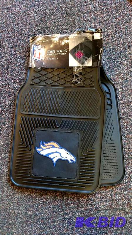 NFL Heavy Duty Vinyl Car Mats  New in Packaging   Denver Broncos