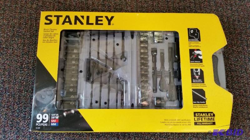 Stanley 99 Pc. Black Chrome Tool Set.  New in Box All there.
