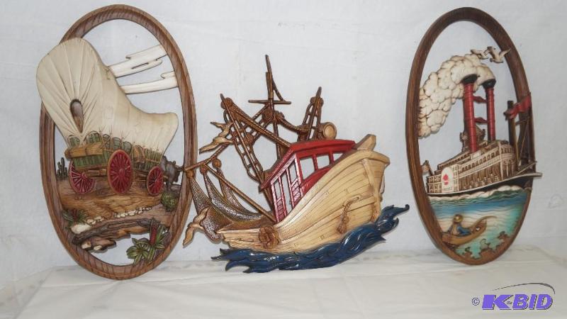 lot 104 image: Set of 3 Vintage Pictures