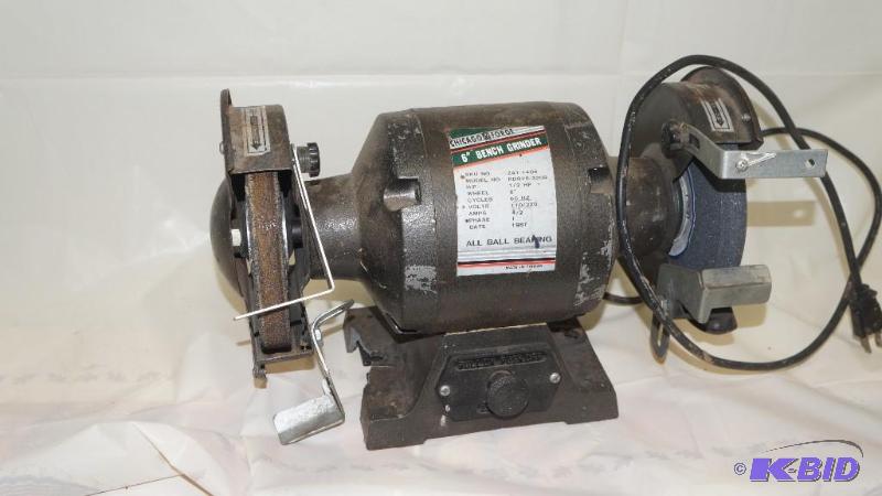lot 92 image: 6 12 HP Bench Grinder