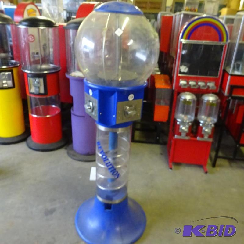 Spiral gumball machine. No lock or key...