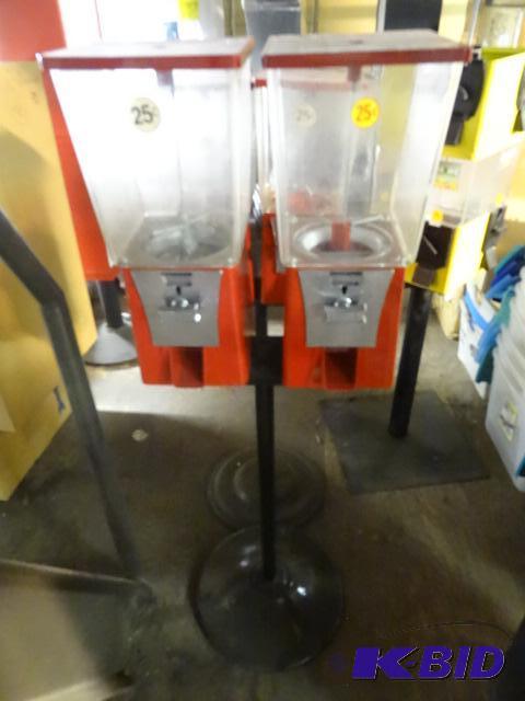 2 head bulk dispenser. No lock or keys...