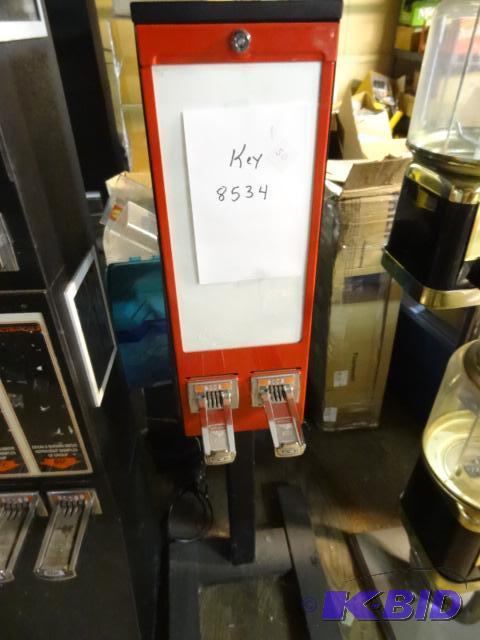 2 column stand up sticker machine...