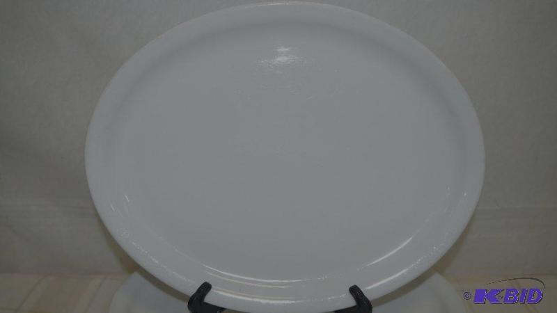 6 white oval 13&quot serving platers....