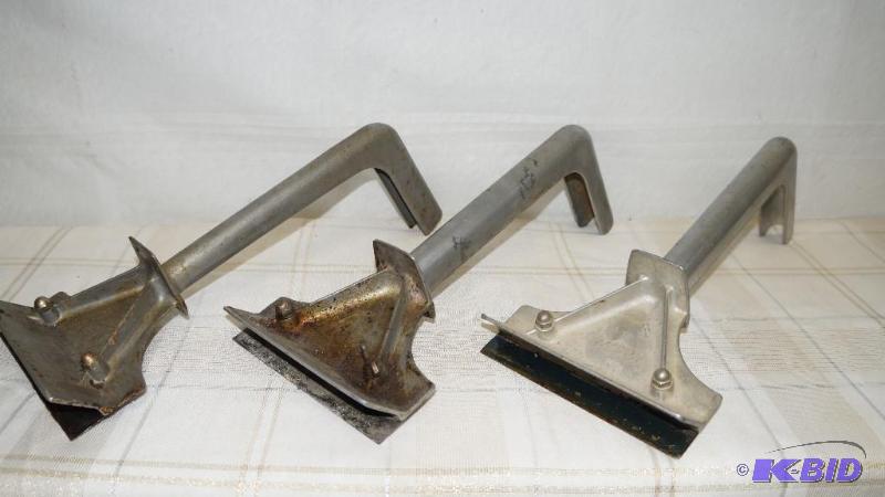 3 used grill scrapers 14&quot long....