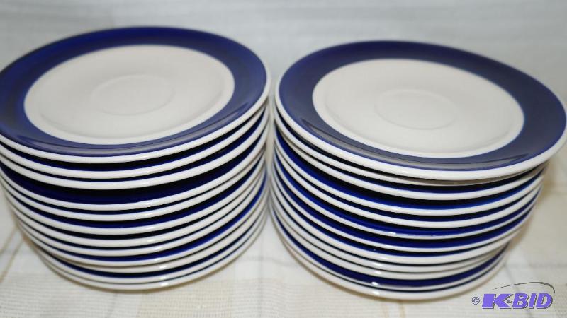 24 nice 6&quot coffee cup saucers in good sh...
