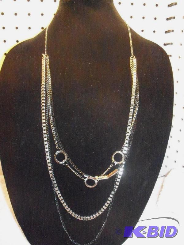 Silver Necklace with Earrings