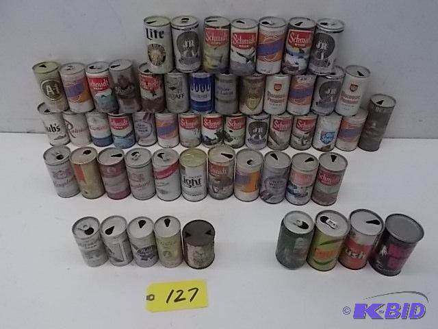 lot 127 image: Asstd Beer & Soda Cans...