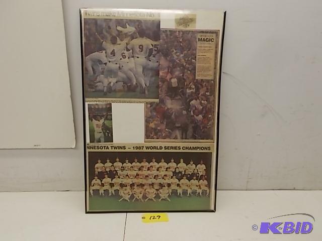 lot 129 image: 1987 Twins World Champions Clippings...