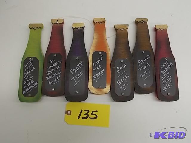 lot 135 image: Bar Decor, 17 x 10...