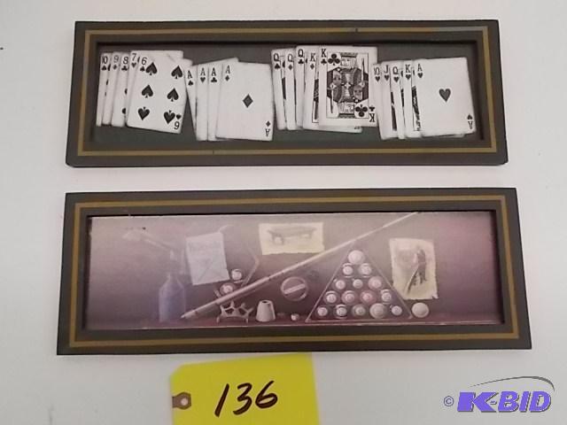 lot 136 image: (2) Game Room Signs, 16 x 5.5 ea....