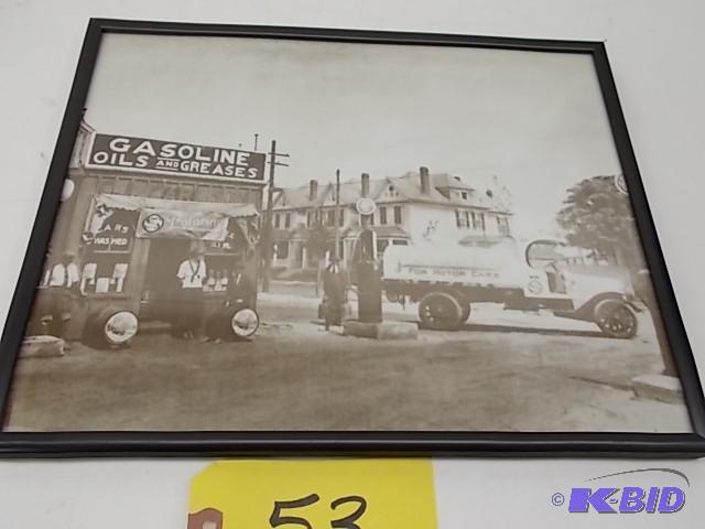 lot 53 image: Framed Polaring Gasoline Print, 14.5 x 11.5...