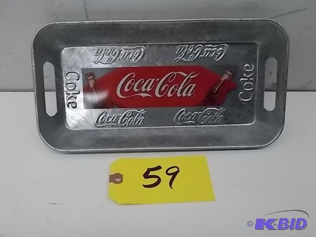 lot 59 image: Coca-Cola Tray, 12 x 6...
