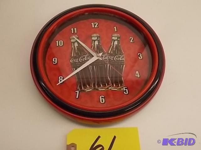 lot 61 image: Coca-Cola Clock, 10...