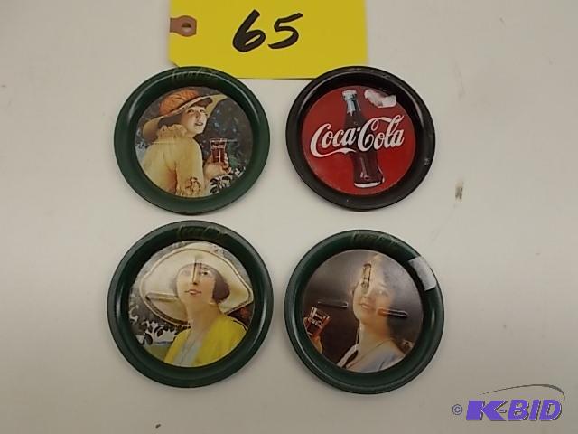 lot 65 image: (4) Coca-Cola Coasters...