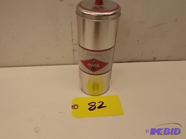 lot 82 image: Coca-Cola Tin with Bottle Caps...