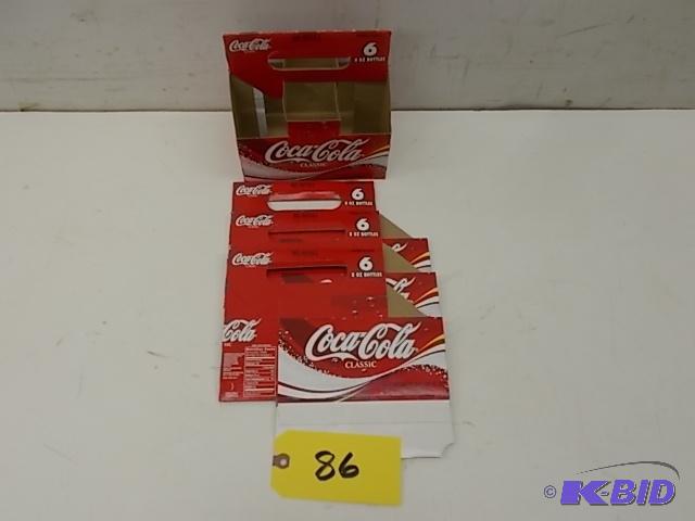 lot 86 image: (4) Coca-Cola 6 Pack 8 oz. Bottle Carriers...