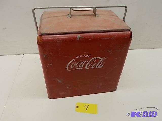 lot 9 image: Action Mfg. Coca-Cola Cooler...