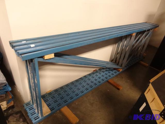 2 pallet rack uprights. 36 x 120...