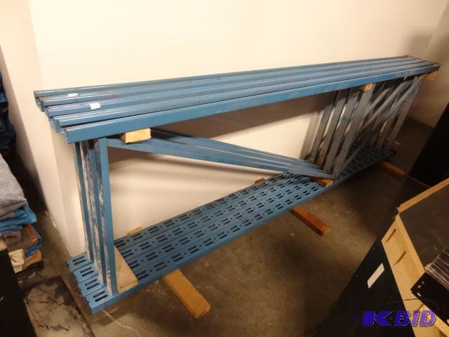 2 pallet rack uprights. 36 x 120...