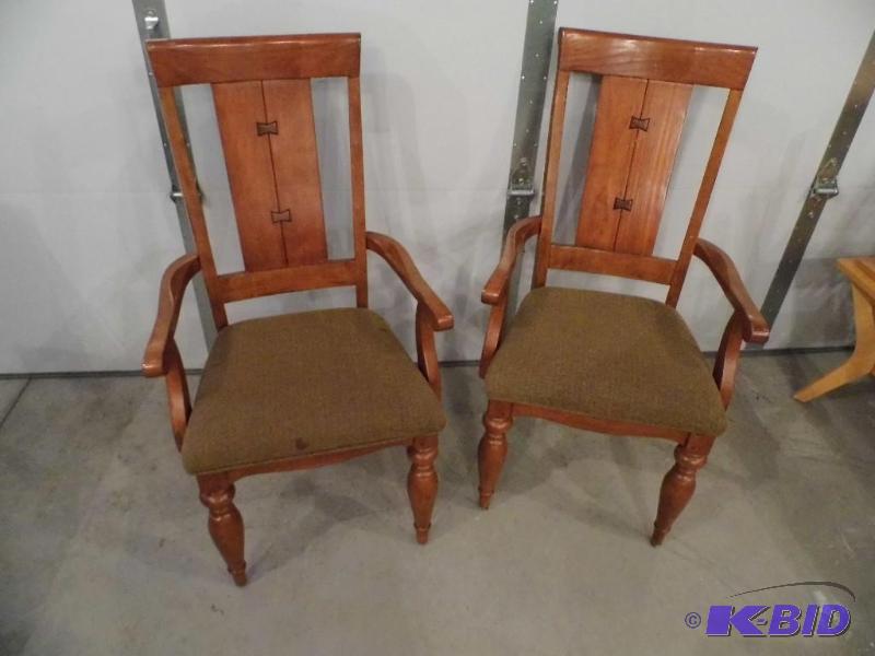 2 Wooden Dining Chairs