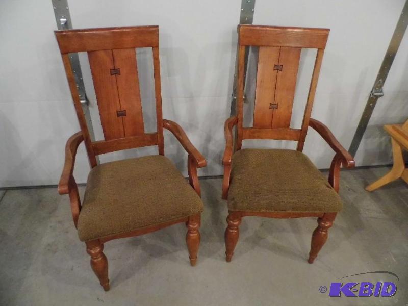 2 Wooden Dining Chairs