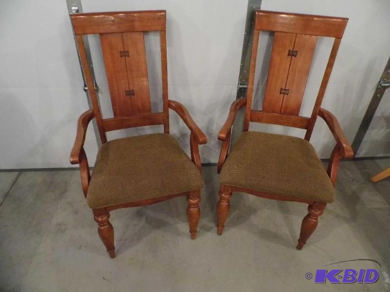 2 Wooden Dining Chairs