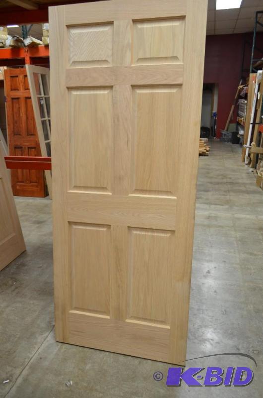 34&quot Oak unfinished 6-panel slab door Not...
