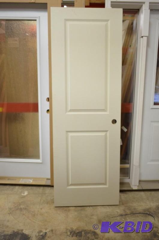 28&quot White 2-panel door slab Left-hand sw...