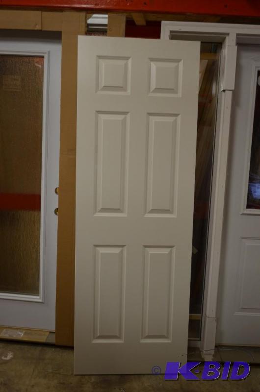 28&quot White 6-panel door slab Not mortised...