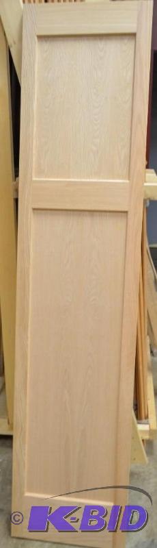 Unfinished Oak 2-panel bifold slab door 18&qu...