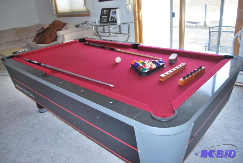 Easton Pool Table Set 42 X7 Felted Tab Le February Consignments K Bid