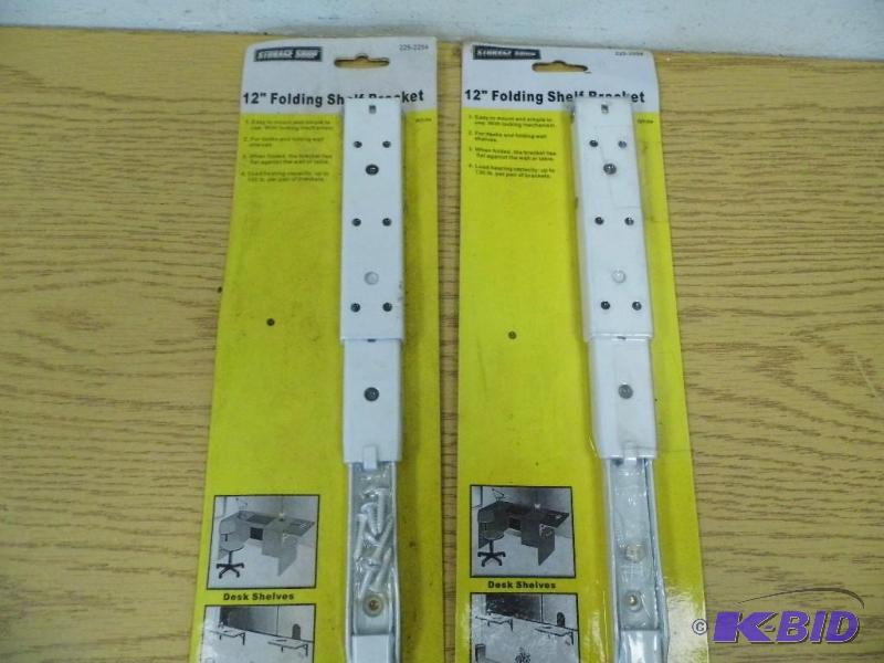 2 - 12 Folding Shelf Brackets