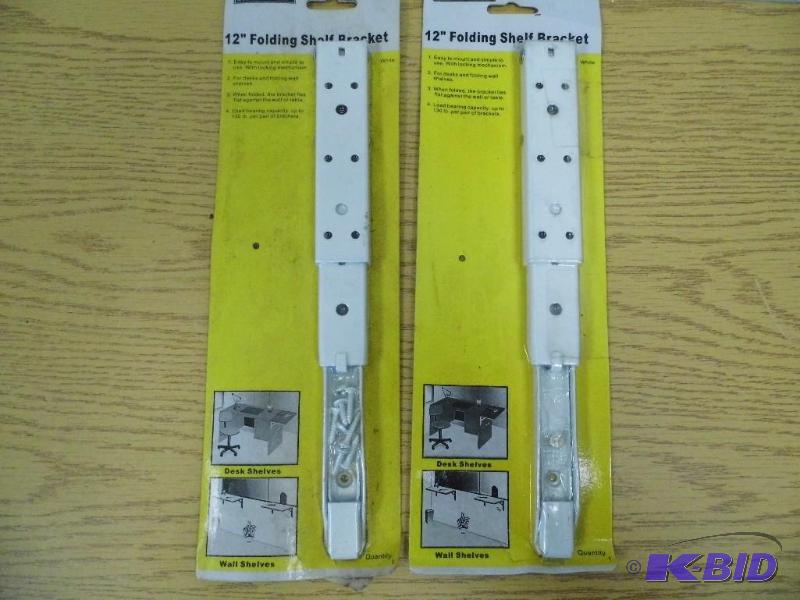 2 - 12 Folding Shelf Brackets