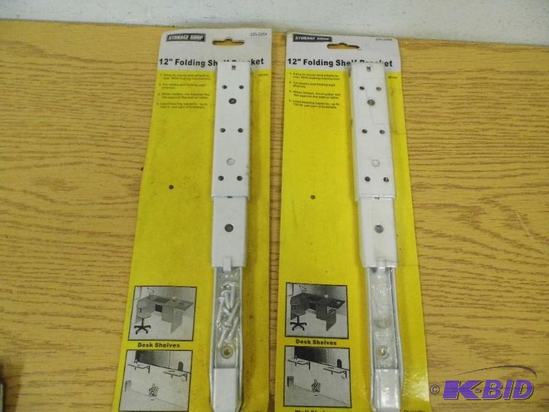 2 - 12 Folding Shelf Brackets