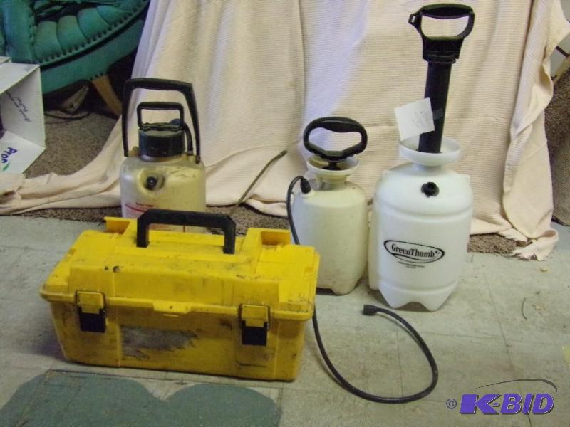 Sprayers and Tool Box