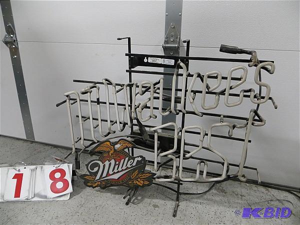lot 18 image: Miller Milwaukees Best Neon Sign