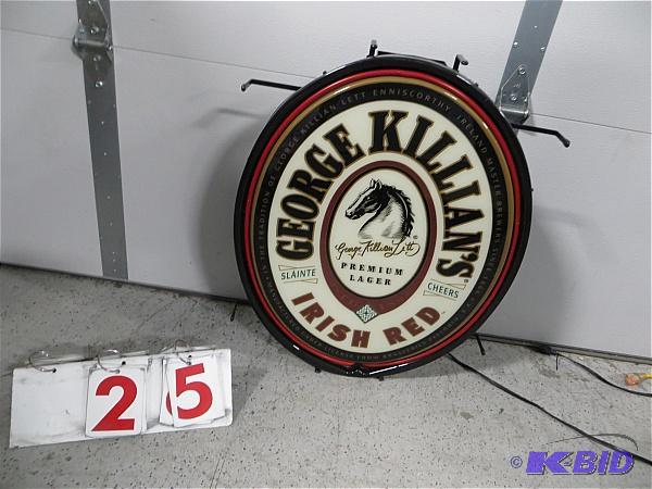 lot 25 image: George Killians Irish Red Non Sign