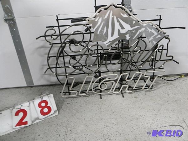 lot 28 image: Coors Light Neon
