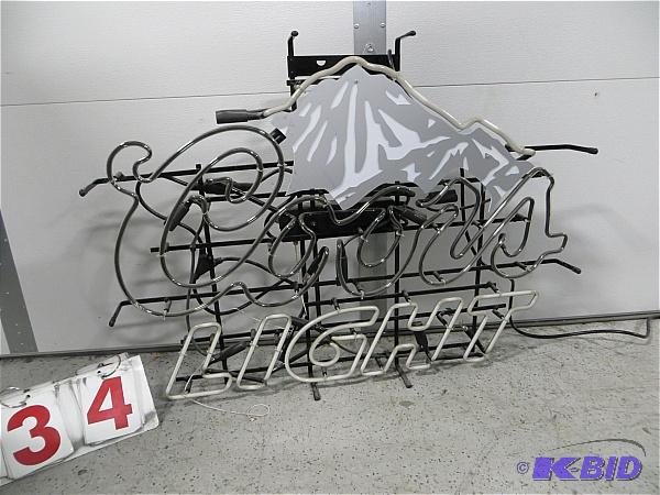 lot 34 image: Coors Light Neon Sign