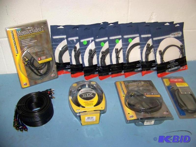 lot 47 image: Monster and Perfect Path Audio and Video Cables - BRAND NEW