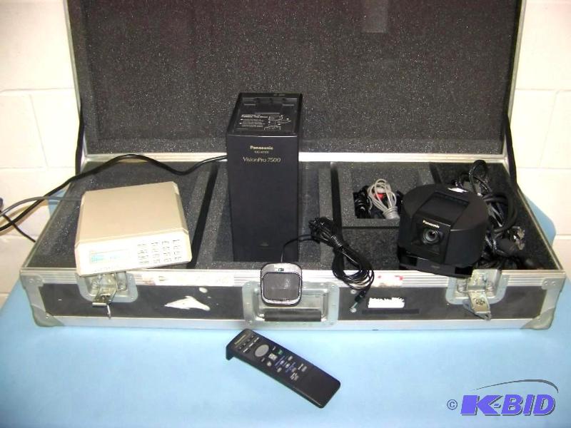 lot 62 image: Panasonic, Video Conferencing  Teleconferencing Equipment in custom, Viking Cases Case