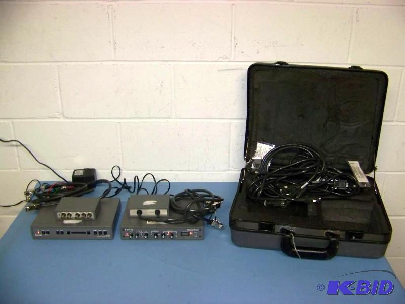 lot 67 image: (4) Extron Electronics units in custom, hard-sided, Extron Case