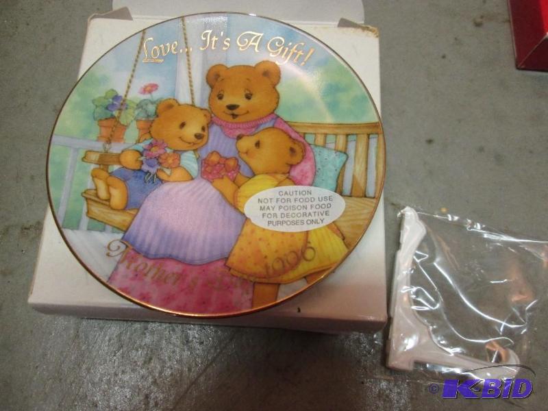 lot 136 image: Love is a gift decorative plate includes plat...